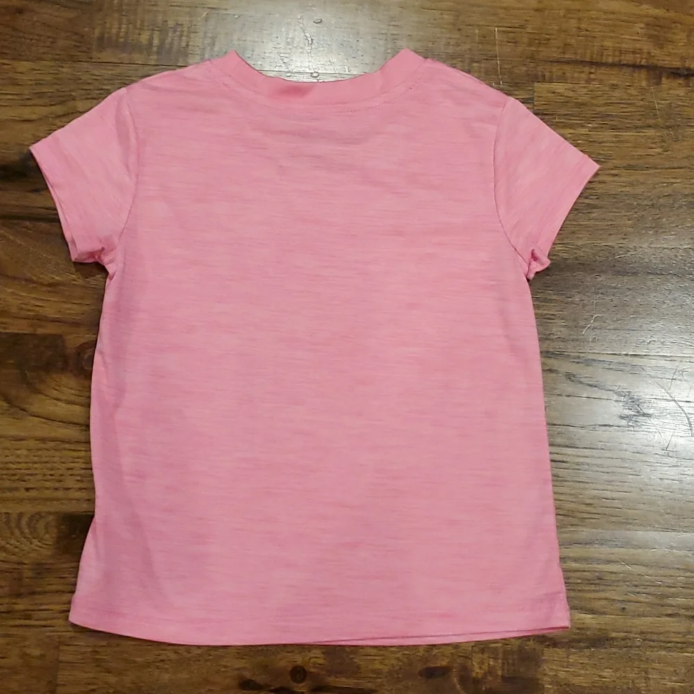 Girls Champion neon pink short sleeve shirt size 5/6